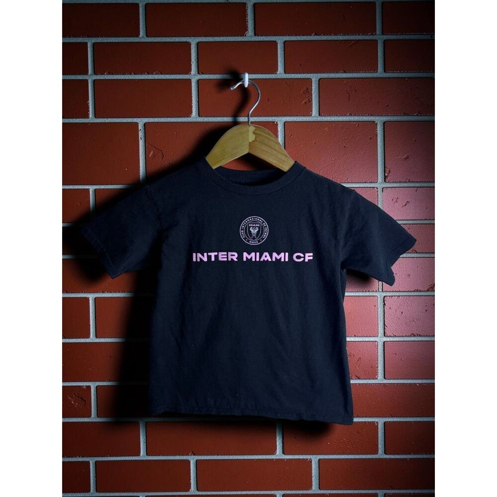 Inter Miami CF Lionel Messi #10 Youth T Shirt Black Pink MLS Medium